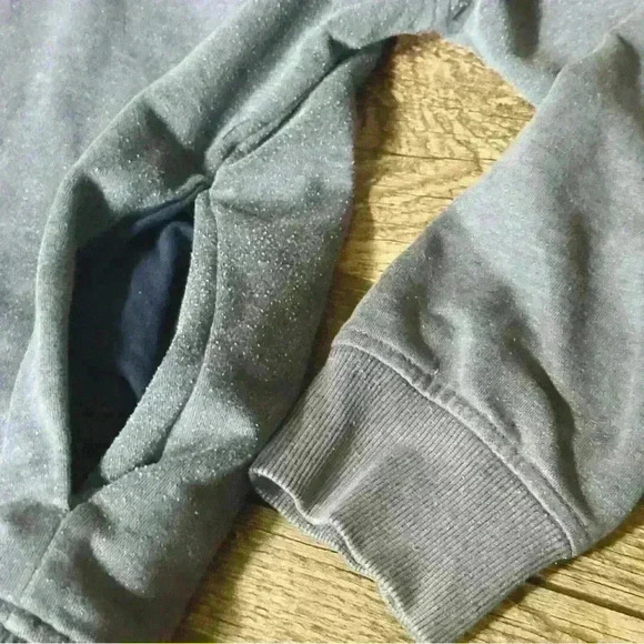 Tommy Jeans Sweatshirt Hoodie Men's Large Long Sleeve Tommy Hilfiger Blue / Gray - Picture 4 of 6